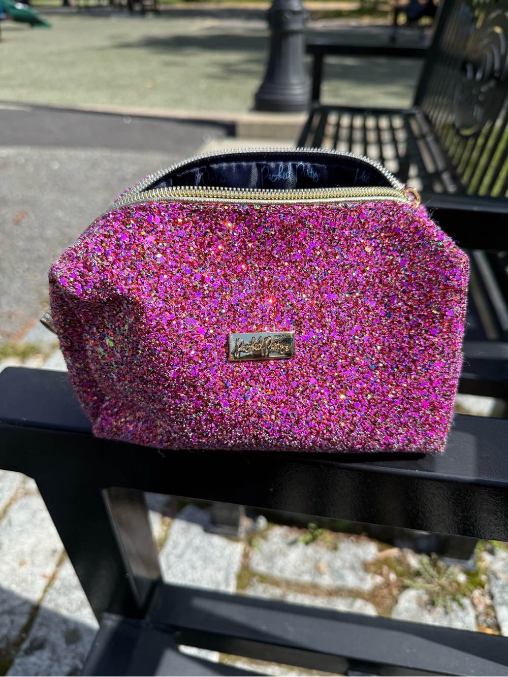Pink Glitter Cosmetic Bag
